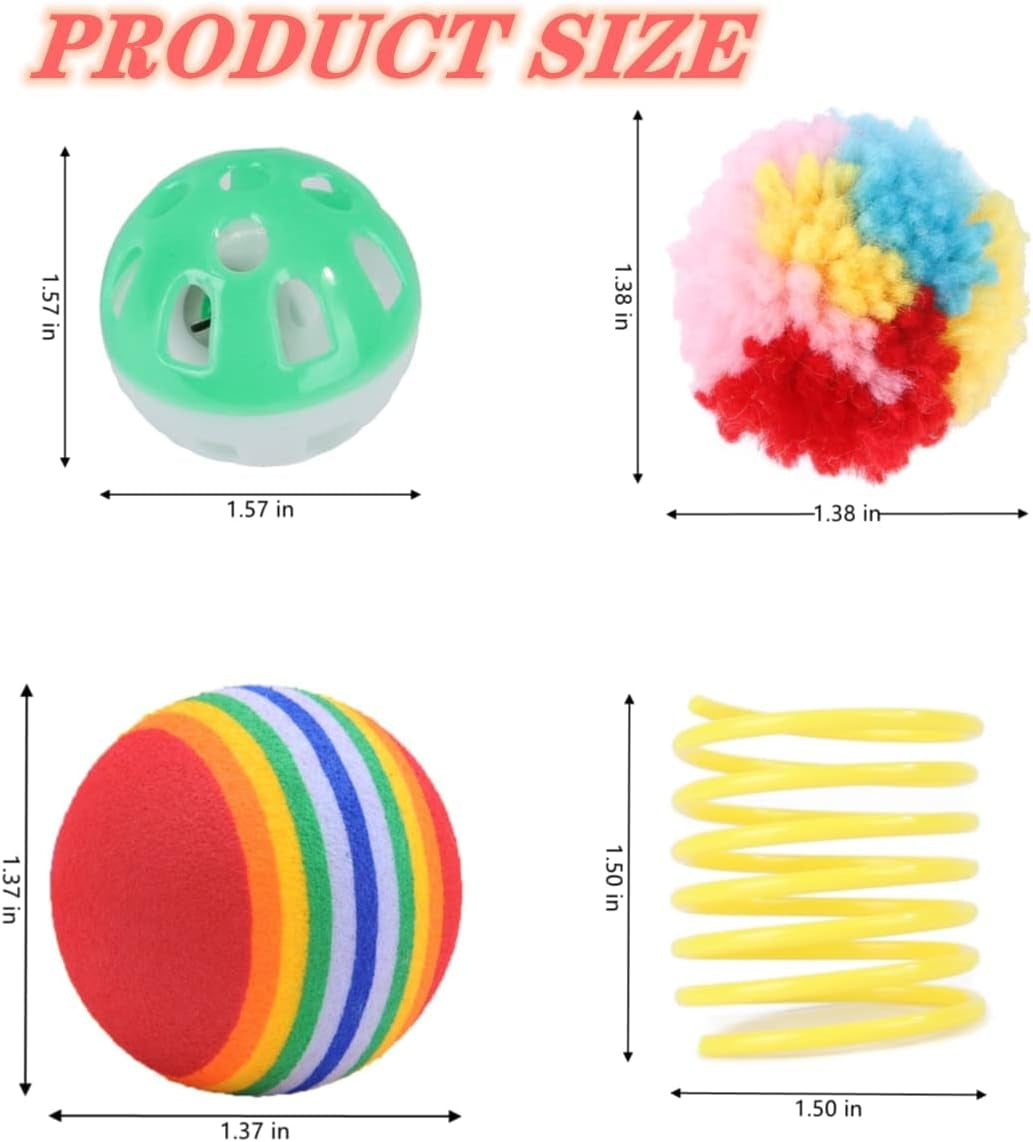 15PCS Cats Feather Toys-Kitten Interactive Assortments Including Tower of Tracks 3-Tier Cat Toy, Feather Teaser -Wand,Bells Toys,Crinkle Balls,Springs,Fluffy Mouse (Accessories Color Random) (Pink)