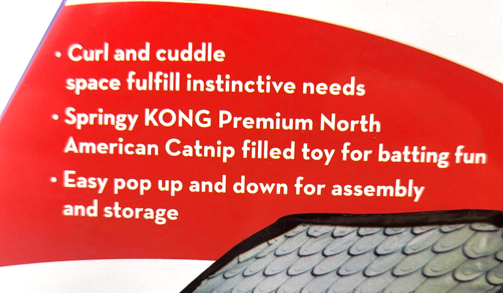 Kong Play Spaces Bungalow with Catnip Cat Kitten Toy