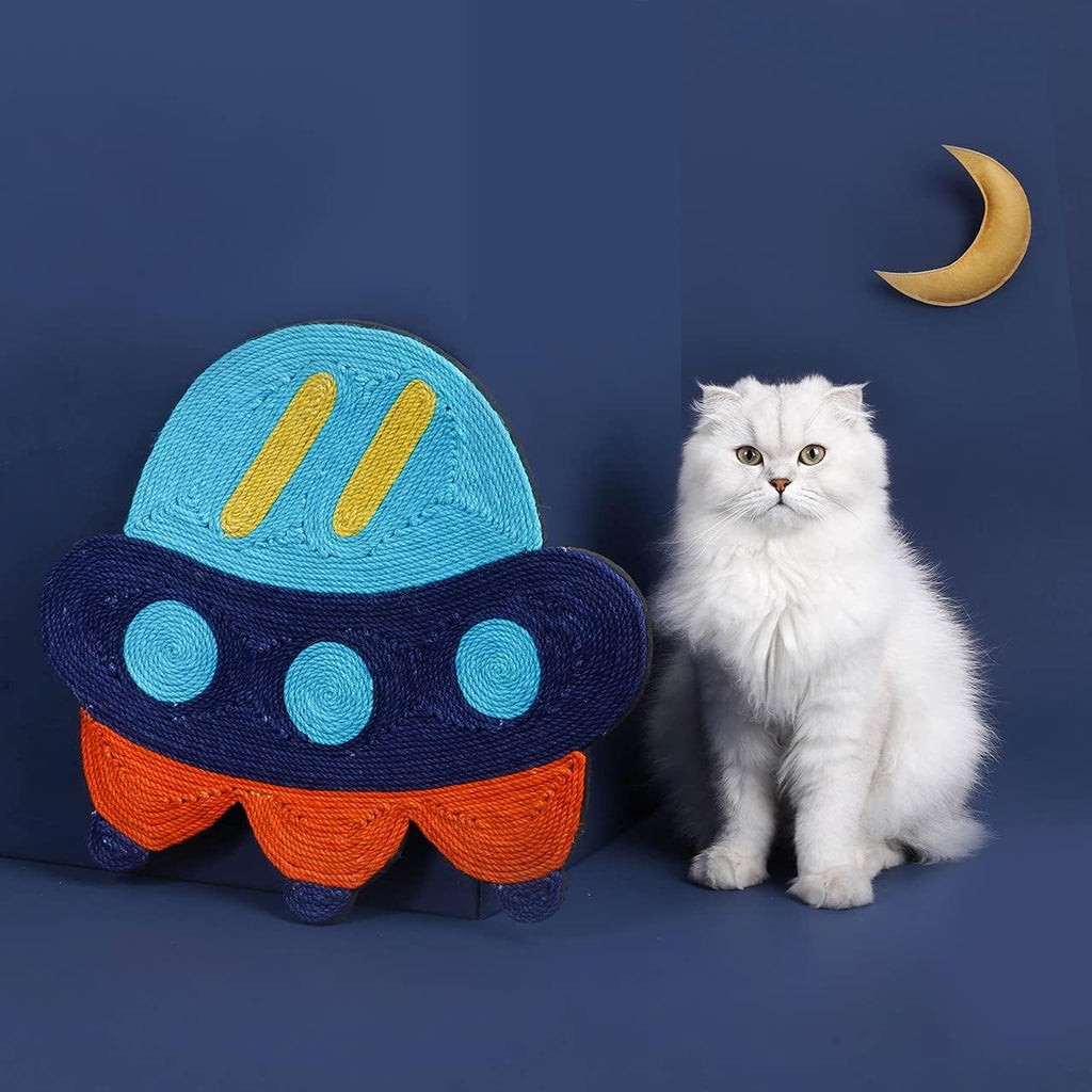 Cat Scratching Mat 15.7X15.7 Inch. Nature Jute Cat Scratcher Pad,Premium Design for Cats to Grind Claws, Relaxing and Release Nature Instinct.Protect Furniture Sofa Carpet