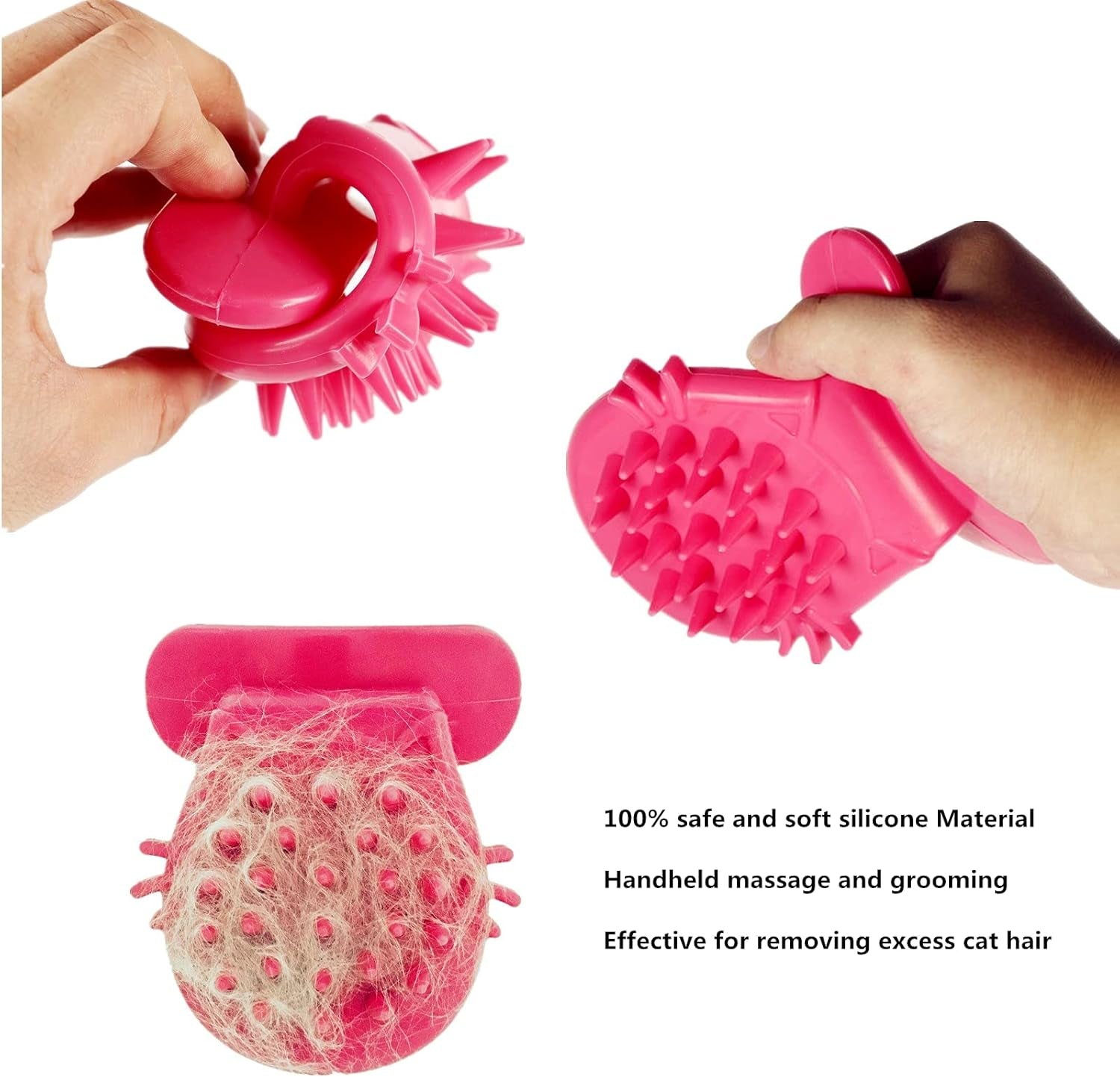 Cat Brush Shedding Grooming, Soft Massage Kitty Tongue Brush, Licking Your Kitty like a Mama Cat to Comfort, Surprise Pet Gifts